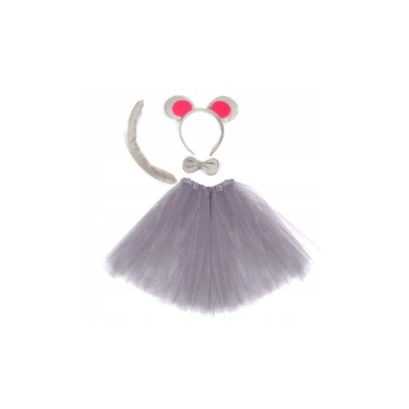 STRÓJ KOSTIUM MYSZKI SZARA MYSZ MYSZKA UNI 40CM BP