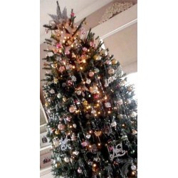 lameta ANIELSKI WŁOS 100cm CHOINKA GRUBA ZŁOTA