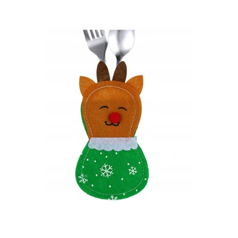 POKROWIEC POKROWCE KIESZONKI NA SZTUĆCE RENIFER