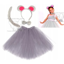 STRÓJ KOSTIUM MYSZKI SZARA MYSZ MYSZKA UNI 40CM BP