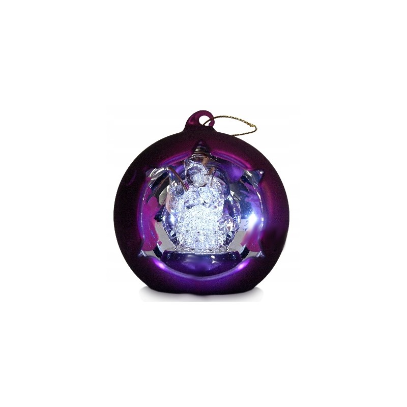 BOMBKA SZKLANA SZKŁO RĘCZNIE ROBIONA anioł SERCE F