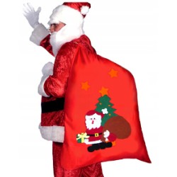 worek mikołaja na PREZENTY FILC DUŻY 75 CM MIKOŁAJ