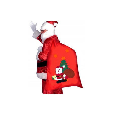 worek mikołaja na PREZENTY FILC DUŻY 75 CM MIKOŁAJ