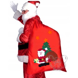 worek mikołaja na PREZENTY FILC DUŻY 75 CM MIKOŁAJ