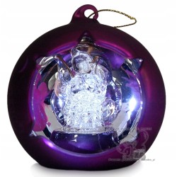 BOMBKA SZKLANA SZKŁO RĘCZNIE ROBIONA anioł SERCE F