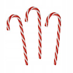 BOMBKA ŚWIĄTECZNA cukrowa laska AKRYLOWA 15CM