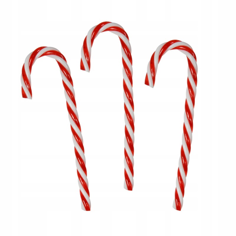 BOMBKA ŚWIĄTECZNA cukrowa laska AKRYLOWA 15CM