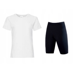 STRÓJ NA WF GIMNASTYKĘ KOSZULKA LEGGINSY 122 128