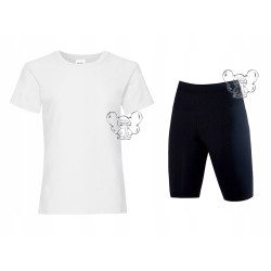 STRÓJ NA WF GIMNASTYKĘ KOSZULKA LEGGINSY 122 128