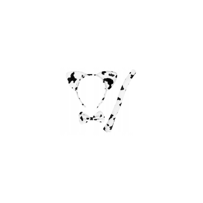 STRÓJ KOSTIUM KOTA KOT ŁACIATY CZARNO BIAŁY