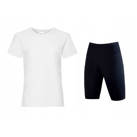 STRÓJ NA WF GIMNASTYKĘ KOSZULKA LEGGINSY 134 140 Polski/EU