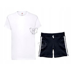 Komplet STRÓJ WF GIMNASTYKĘ KOSZULKA SPODENKI 152