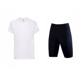 STRÓJ NA WF GIMNASTYKĘ KOSZULKA LEGGINSY 128-134 uni