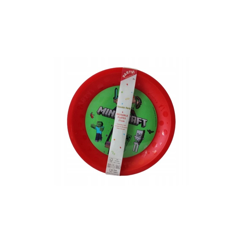 Talerzyki Procos Minecraft 21 cm 4 szt. do kompletu na imprezę