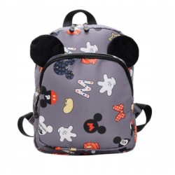 PLECAK SZKOLNY MYSZKA MIKI MICKEY MOUSE USZY SZARY