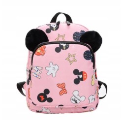 PLECAK SZKOLNY MYSZKA MIKI MICKEY MOUSE USZY RÓŻ