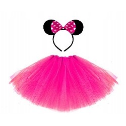KOSTIUM MYSZKA MIKI MINNIE MINI 40CM CIEMNY RÓŻ 2e