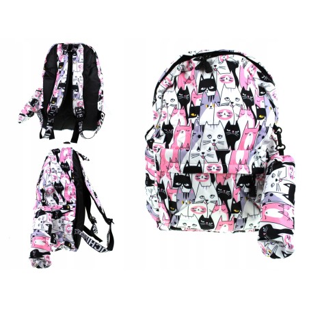 PLECAK Z PIÓRNIKIEM KOTY KOT KOTKI 40 X37CM