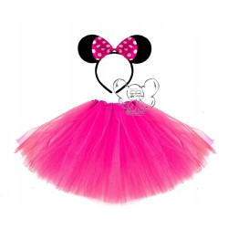 KOSTIUM MYSZKA MIKI MINNIE MINI 40CM CIEMNY RÓŻ 2e