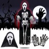 KOSTIUM SZKIELET KOŚCIOTRUP KRZYK HALLOWEEN +RCZI