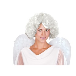 PERUKA ANIOŁA LOKI BIAŁE WŁOSY JASEŁKA SZOPKA