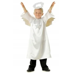 KOSTIUM ANIOŁA ANIOŁ ZŁOTE SKRZYDŁA 122 128 134 L jasełka