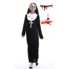 Kostium zakrwiawiona zakonnica halloween +naszyjnik +krzyż +krew spay 5el