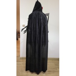 KOSTIUM 8el ŚMIERCI maska peleryna kosa rajstopy rękawiczki naszyj spód