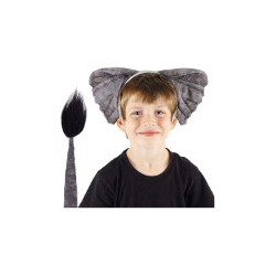 STRÓJ KOSTIUM SŁONIA SŁOŃ USZY OGON SŁONIK