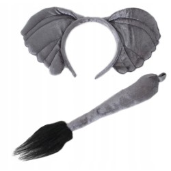 STRÓJ KOSTIUM SŁONIA SŁOŃ SZARA 40 CM podszewka huser