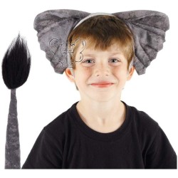 STRÓJ KOSTIUM SŁONIA SŁOŃ USZY OGON SŁONIK