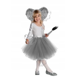 STRÓJ KOSTIUM SŁONIA SŁOŃ SZARA 40 CM podszewka huser