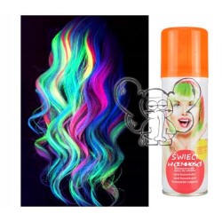 FARBA NEONOWA NEON DO WŁOSÓW SPRAY POMARAŃCZ