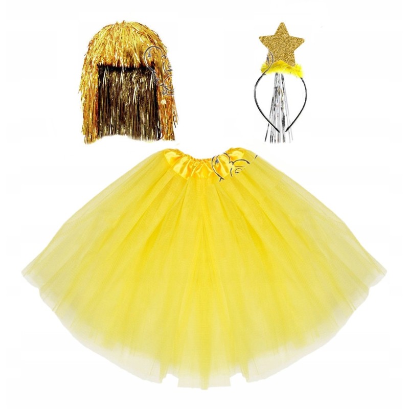 KOSTIUM GWIAZDKI GWIAZDA BETLEJEMSKA 40CM podszewka 3 peruka