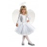 KOSTIUM ANIOŁA SKRZYDŁA AUREOLA spódniczka TUTU 40CM podszewka 3EL