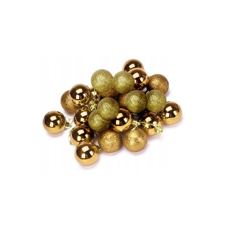 Bombka BOMBKI zestaw 14 sztuk na choinke ZŁOTE MIX
