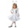 KOSTIUM STRÓJ ŚNIEŻYNKA 40cm ŚNIEŻKA podszewka opaska