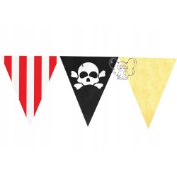 GIRLANDA FLAGI PIRACKIE PROPORCZYKI BANER 150CM