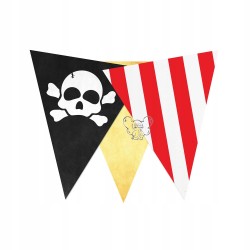 GIRLANDA FLAGI PIRACKIE PROPORCZYKI BANER 150CM