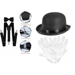 KOSTIUM GENTLEMAN  DŻENTELMEN RETRO LATA 20 MUSZKA SZELKI MELONIK rękawicz