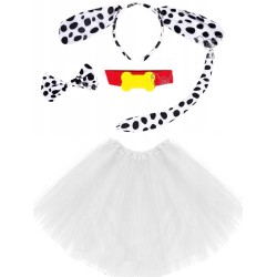 KOSTIUM STRÓJ PIES PSA DALMATYŃCZYK OBROŻA plus spódnica 40cm