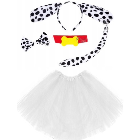 KOSTIUM STRÓJ PIES PSA DALMATYŃCZYK OBROŻA plus spódnica 40cm