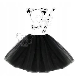 STRÓJ KOSTIUM KOTA KOT ŁACIATY CIAPKI CZARNY 40CM