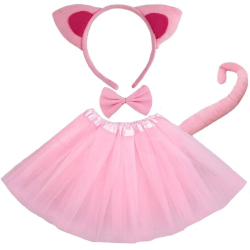 STRÓJ KOSTIUM KOT KOTA różowy  30cm