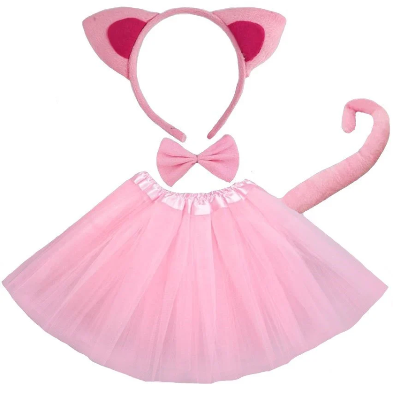 STRÓJ KOSTIUM KOT KOTA różowy  30cm