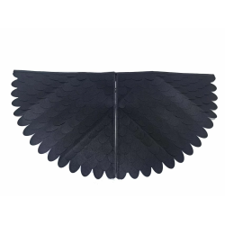 strój KOSTIUM ptaka kruka mega duży filc peleryna i maska 3D