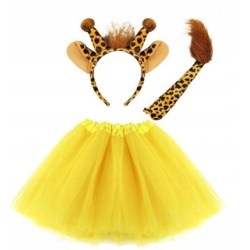 STRÓJ KOSTIUM ŻYRAFY ŻYRAFA żółta 30 CM 3EL.