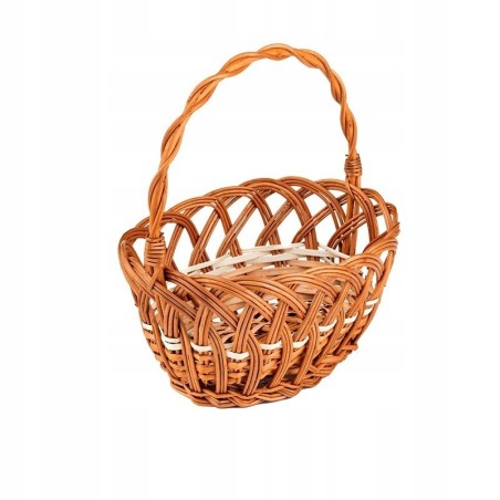koszyk KOSZ WIKLINOWY DO ŚWIĘCONKI WIELKANOC 30CM