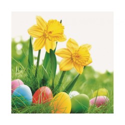 KOSZYK drewniany kompletny zestaw 22el baranek pisanki