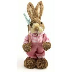 ZAJĄC SŁOMIANY STOJĄCY 33 CM wiosenny wielkanocny wz 2